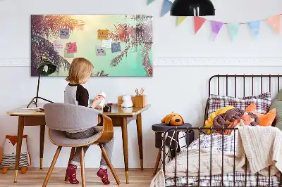 Mágneses törölhető tábla trópusi pálmák mintával
