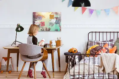 Mágneses törölhető tábla trópusi pálmák mintával