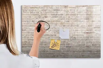 Mágneses törölhető tábla téglafal mintával