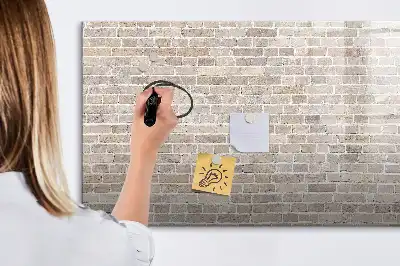 Mágneses törölhető tábla téglafal mintával