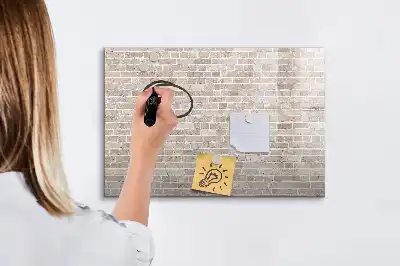 Mágneses törölhető tábla téglafal mintával