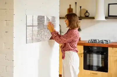 Mágneses törölhető tábla téglafal mintával