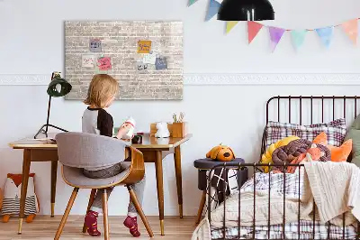 Mágneses törölhető tábla téglafal mintával