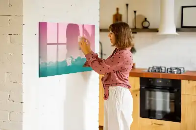 Mágneses törölhető tábla gradiens égbolt mintával