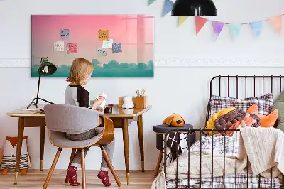 Mágneses törölhető tábla gradiens égbolt mintával