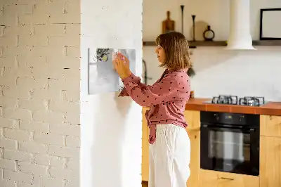 Mágneses tábla filctollal minimalista olívabogyós mintával