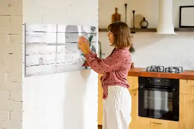 Mágneses tábla filctollal fa keretes változat