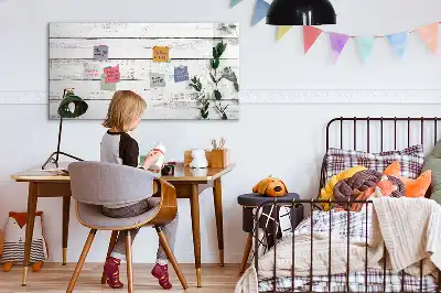 Mágneses tábla filctollal fa keretes változat