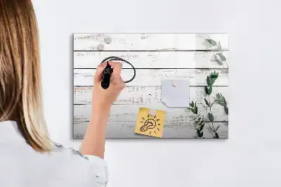 Mágneses tábla filctollal fa keretes változat
