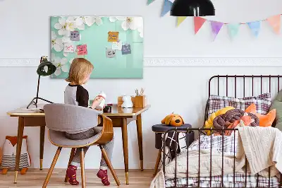 Mágneses törölhető tábla úszó margaréták mintával