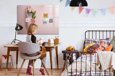 Mágneses törölhető tábla virágcsokor mintával
