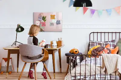 Mágneses törölhető tábla virágcsokor mintával
