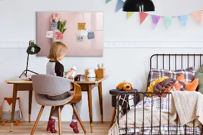 Mágneses törölhető tábla virágcsokor mintával