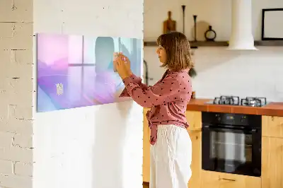 Mágneses törölhető tábla színes tollakkal