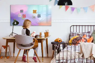 Mágneses törölhető tábla színes tollakkal