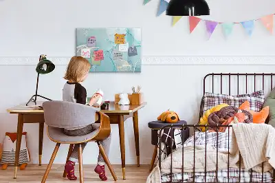 Mágneses tábla filctollal dekoratív márványmintás kivitelben