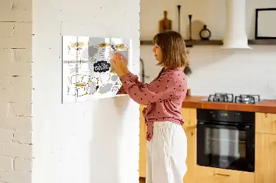 Mágneses törölhető tábla újévi célok kialakításához