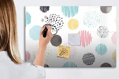 Mágneses törölhető tábla geometriai mintás