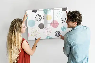 Mágneses törölhető tábla geometriai mintás