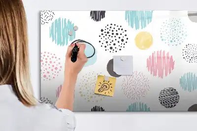 Mágneses törölhető tábla geometriai mintás