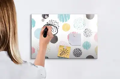 Mágneses törölhető tábla geometriai mintás