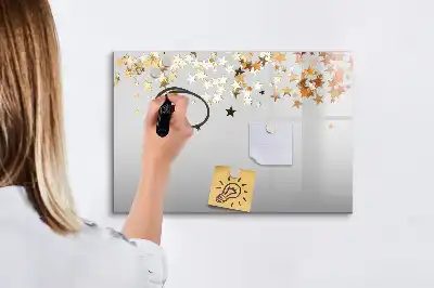 Mágneses törölhető tábla csillagok mintával