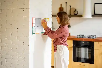 Mágneses heti tervező tábla filctollal alapvető kivitel