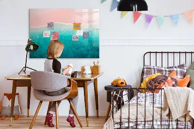 Mágneses törölhető tábla tengerpart és tenger mintával