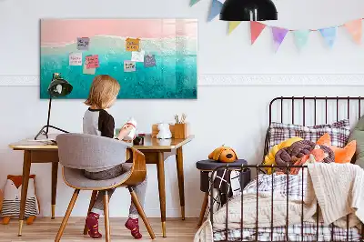 Mágneses törölhető tábla tengerpart és tenger mintával