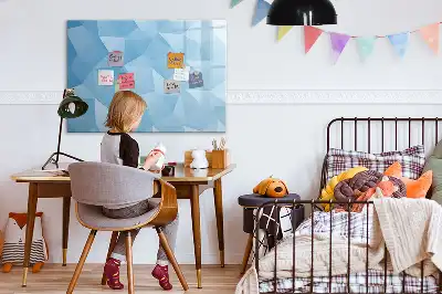 Mágneses törölhető tábla háromszögek absztrakciója mintával