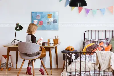 Mágneses törölhető tábla háromszögek absztrakciója mintával
