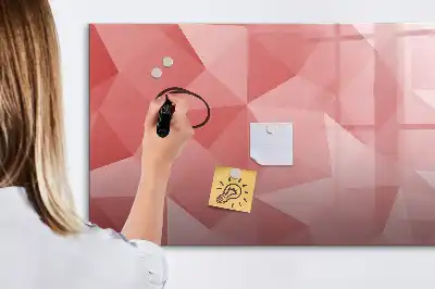 Mágneses tábla filctollal háromszögek absztrakciója mintával