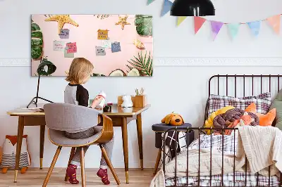 Mágneses tábla filctollal nyári hangulatú kivitel