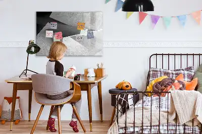 Mágneses törölhető tábla háromszög absztrakció mintával