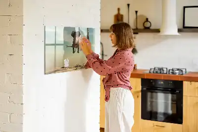 Elefánt a fán mágneses tábla filctollal
