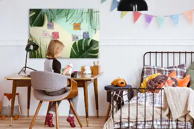 Mágneses törölhető tábla monstera levelek mintával