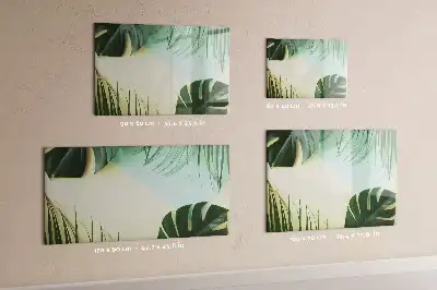 Mágneses törölhető tábla monstera levelek mintával
