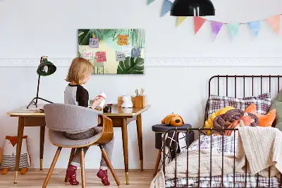 Mágneses törölhető tábla monstera levelek mintával