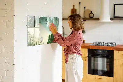 Mágneses törölhető tábla monstera levelek mintával