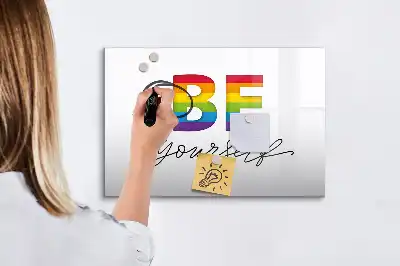 Mágneses törölhető tábla légy önmagad felirattal