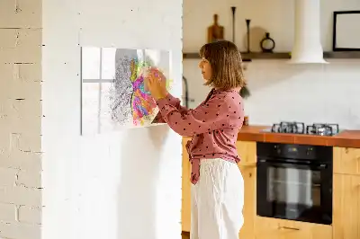 Mágneses törölhető tábla agy absztrakció mintával