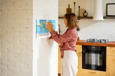 Mágneses törölhető tábla klasszikus világtérkép mintával
