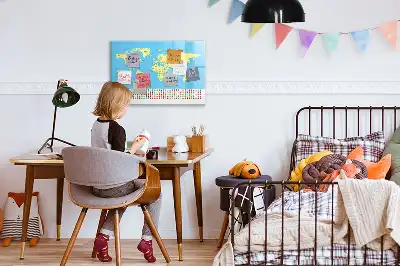 Mágneses törölhető tábla klasszikus világtérkép mintával