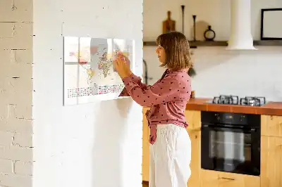 Mágneses törölhető tábla világtérkép mintával