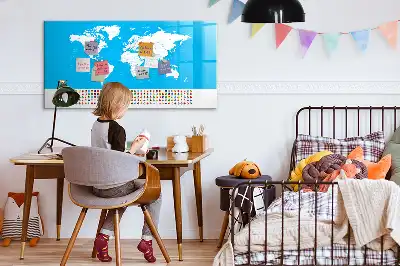 Államok körvonalas térképe mágneses tábla filctollal