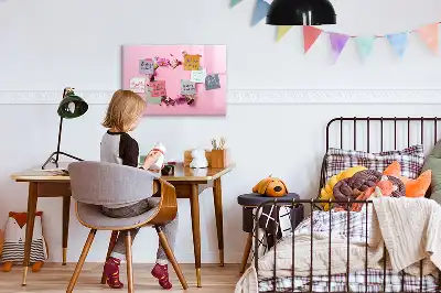 Mágneses törölhető tábla virágos szív mintával