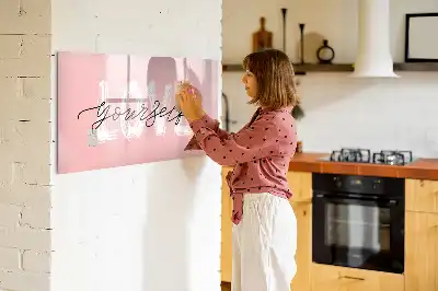 Mágneses tábla filctollal szeresd magad felirattal