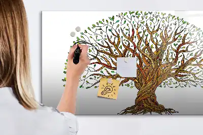 Mágneses tábla filctollal fa gyökere