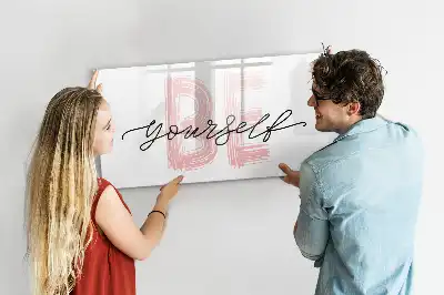 Mágneses törölhető tábla Légy önmagad felirattal