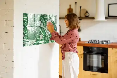 Mágneses törölhető tábla monstera levelek mintával